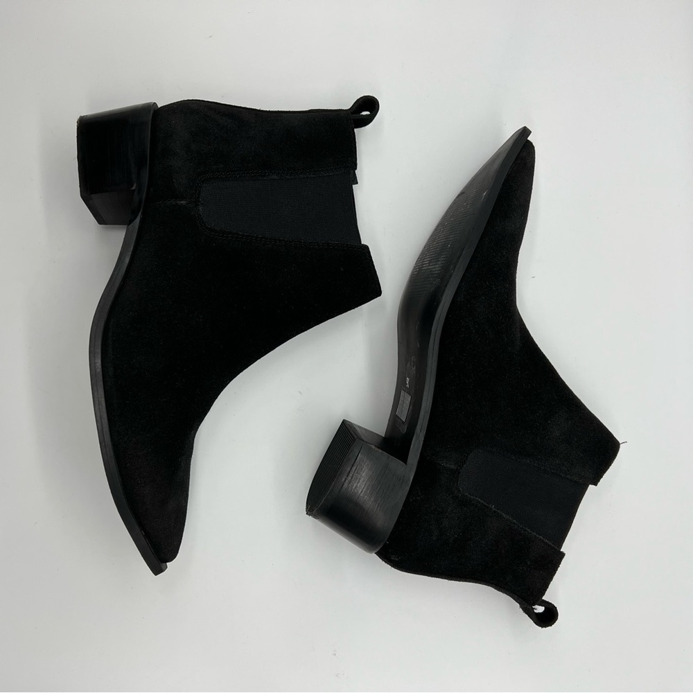Sey Collection‎ Pointed Toe Suede Black Boots - Picture 2 of 10